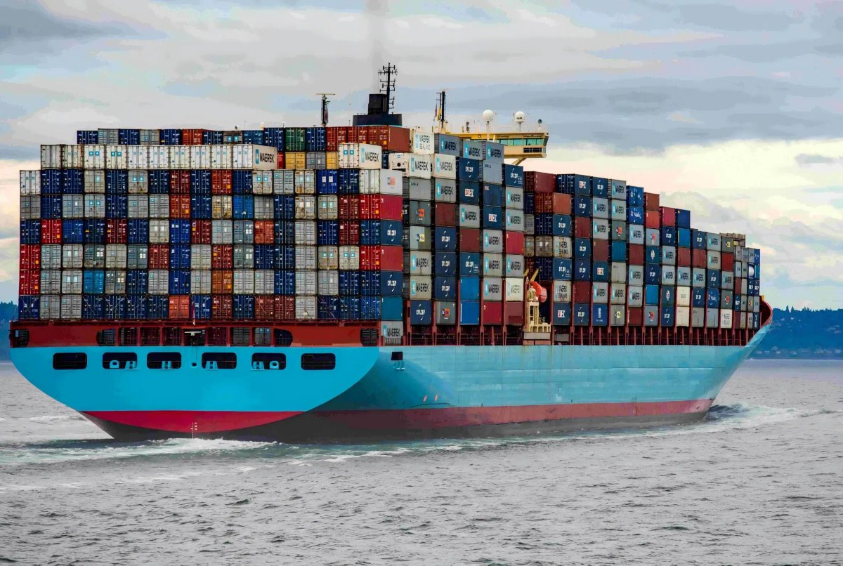 Sea freight services - container ship loaded with cargo